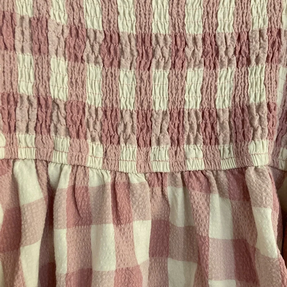 Entro Pink and White Checkered Blouse - Picture 4 of 6
